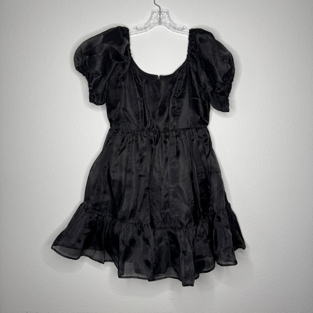 NWT Thorn & Fable Hot Topic Black Poof Sleeve Mini Dress Womens Size‎ L